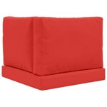 vidaXL Vankúš na vonkajšiu pohovku 3 pcs Červená Polyester – Obrázok 7