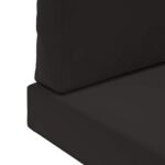 vidaXL Vankúš na vonkajšiu pohovku 3 pcs Čierny Polyester – Obrázok 9