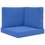 vidaXL Vankúš na vonkajšiu pohovku 3 pcs Královská modrá Polyester – Obrázok 2