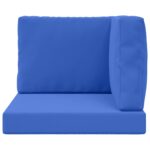 vidaXL Vankúš na vonkajšiu pohovku 3 pcs Královská modrá Polyester – Obrázok 6