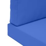 vidaXL Vankúš na vonkajšiu pohovku 3 pcs Královská modrá Polyester – Obrázok 9