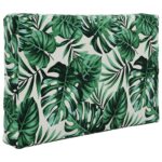 vidaXL Vankúš na vonkajšiu pohovku 3 pcs Vzor listov Polyester – Obrázok 5