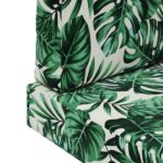 vidaXL Vankúš na vonkajšiu pohovku 3 pcs Vzor listov Polyester – Obrázok 9