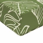 vidaXL Vankúš na vonkajšiu pohovku 3 pcs Design s listami Polyester – Obrázok 8