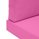 vidaXL Vankúš na vonkajšiu pohovku 3 pcs Ružová Polyester – Obrázok 9