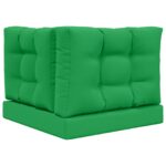vidaXL Vankúš na vonkajšiu pohovku 3 pcs Zelená Polyester – Obrázok 7