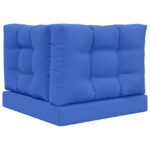 vidaXL Vankúš na vonkajšiu pohovku 3 pcs Královská modrá Polyester – Obrázok 7