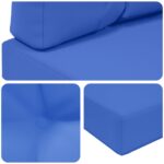 vidaXL Vankúš na vonkajšiu pohovku 3 pcs Královská modrá Polyester – Obrázok 8