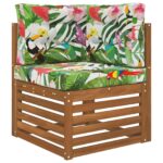 vidaXL Vankúš na vonkajšiu pohovku 3 pcs farebné Polyester – Obrázok 3