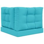 vidaXL Vankúš na vonkajšiu pohovku 3 pcs Tyrkysová Polyester – Obrázok 7