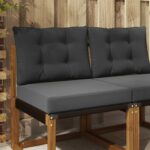vidaXL Vankúš na vonkajšiu pohovku 2 pcs Antracit Polyester