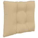 vidaXL Vankúš na vonkajšiu pohovku 3 pcs Béžová Polyester – Obrázok 5