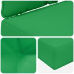 vidaXL Vankúš na vonkajšiu pohovku 3 pcs Zelená Polyester – Obrázok 8