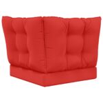 vidaXL Vankúš na vonkajšiu pohovku 3 pcs Červená Polyester – Obrázok 7