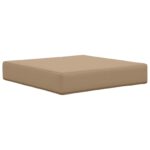 vidaXL Vankúš na vonkajšiu pohovku 3 pcs Sivohnedá Polyester – Obrázok 4