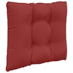 vidaXL Vankúš na vonkajšiu pohovku 3 pcs vínovo červená Polyester – Obrázok 5