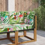 vidaXL Vankúš na vonkajšiu pohovku 3 pcs farebné Polyester