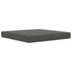 vidaXL Vankúš na vonkajšiu pohovku Antracit 80 x 80 x 8 cm Polyester – Obrázok 2