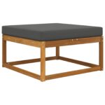 vidaXL Vankúš na vonkajšiu pohovku Antracit 80 x 80 x 8 cm Polyester – Obrázok 3