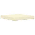 vidaXL Vankúš na vonkajšiu pohovku Krémová 80 x 80 x 8 cm Polyester – Obrázok 2