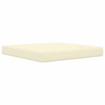 vidaXL Vankúš na vonkajšiu pohovku Krémová 80 x 80 x 8 cm Polyester – Obrázok 5