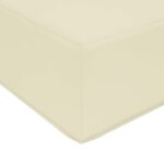 vidaXL Vankúš na vonkajšiu pohovku Krémová 80 x 80 x 8 cm Polyester – Obrázok 6