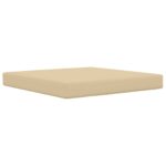 vidaXL Vankúš na vonkajšiu pohovku Béžová 80 x 80 x 8 cm Polyester – Obrázok 2