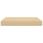 vidaXL Vankúš na vonkajšiu pohovku Béžová 80 x 80 x 8 cm Polyester – Obrázok 4