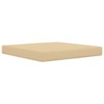 vidaXL Vankúš na vonkajšiu pohovku Béžová 80 x 80 x 8 cm Polyester – Obrázok 5