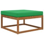 vidaXL Vankúš na vonkajšiu pohovku Zelená 80 x 80 x 8 cm Polyester – Obrázok 3