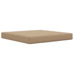 vidaXL Vankúš na vonkajšiu pohovku Sivohnedá 80 x 80 x 8 cm Polyester – Obrázok 2