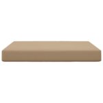 vidaXL Vankúš na vonkajšiu pohovku Sivohnedá 80 x 80 x 8 cm Polyester – Obrázok 4