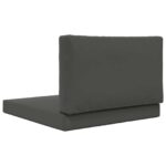 vidaXL Vankúš na vonkajšiu pohovku 2 pcs Antracit Polyester – Obrázok 7