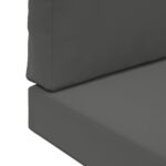 vidaXL Vankúš na vonkajšiu pohovku 2 pcs Antracit Polyester – Obrázok 9