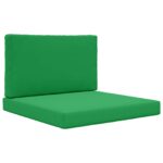 vidaXL Vankúš na vonkajšiu pohovku 2 pcs Zelená Polyester – Obrázok 2