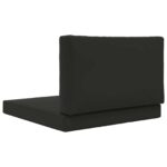 vidaXL Vankúš na vonkajšiu pohovku 2 pcs Čierny Polyester – Obrázok 7