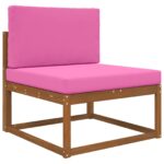 vidaXL Vankúš na vonkajšiu pohovku 2 pcs Ružová Polyester – Obrázok 3