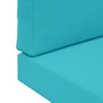 vidaXL Vankúš na vonkajšiu pohovku 2 pcs Tyrkysová Polyester – Obrázok 9