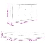 vidaXL Vankúš na vonkajšiu pohovku 2 pcs Antracit Polyester – Obrázok 10