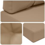 vidaXL Vankúš na vonkajšiu pohovku 2 pcs Sivohnedá Polyester – Obrázok 8
