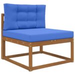 vidaXL Vankúš na vonkajšiu pohovku 2 pcs Královská modrá Polyester – Obrázok 3
