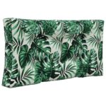 vidaXL Vankúš na vonkajšiu pohovku 2 pcs Vzor listov Polyester – Obrázok 5