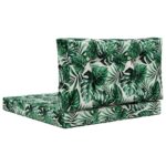 vidaXL Vankúš na vonkajšiu pohovku 2 pcs Vzor listov Polyester – Obrázok 7