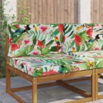 vidaXL Vankúš na vonkajšiu pohovku 2 pcs farebné Polyester