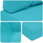 vidaXL Vankúš na vonkajšiu pohovku 2 pcs Tyrkysová Polyester – Obrázok 8