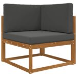 vidaXL Vankúš na vonkajšiu pohovku 3 pcs Antracit Polyester – Obrázok 3