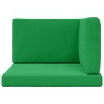 vidaXL Vankúš na vonkajšiu pohovku 3 pcs Zelená Polyester – Obrázok 6