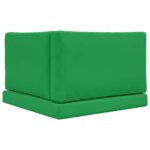 vidaXL Vankúš na vonkajšiu pohovku 3 pcs Zelená Polyester – Obrázok 7