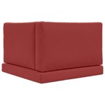 vidaXL Vankúš na vonkajšiu pohovku 3 pcs vínovo červená Polyester – Obrázok 7