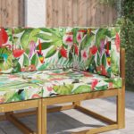 vidaXL Vankúš na vonkajšiu pohovku 3 pcs farebné Polyester